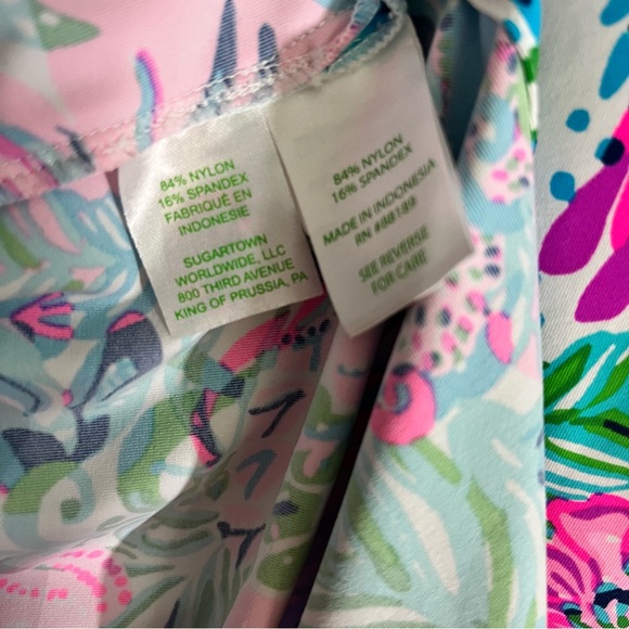 Lilly Pulitzer Talli V-Neck Coverup Mandevilla Baby Paradise Petals XL - Picture 6 of 6